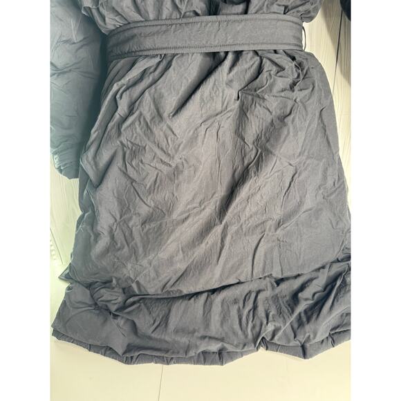 VTG 1980s Eddie Bauer Goose Down Puffer Jacket Parka Lg Gore-Tex Belted No Hood - Picture 7 of 15